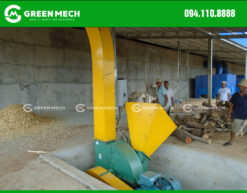 15 Ton wood chipper installed under the pit for convenient feeding