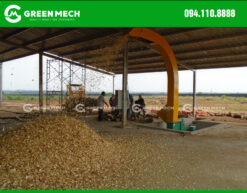 Model of 15 Ton wood chipper machine for industrial boiler burning in Cambodia