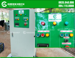 Newly designed GREEN MECH wood chipper control cabinet