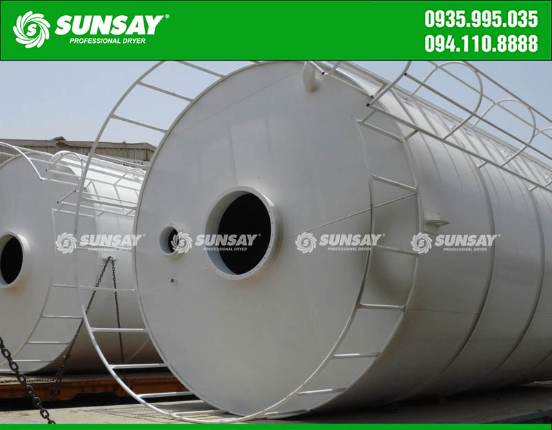 Silo - container for product materials depending on the business line with a large capacity of up to thousands of tons.