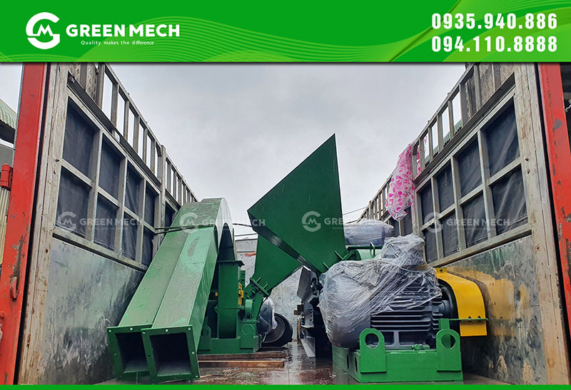 Shipping and supplying 2 wood chipper machines to Nghe An