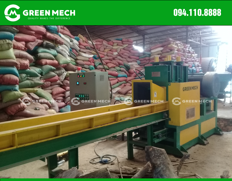 Actual image of sawdust pulverizer of Green Industry