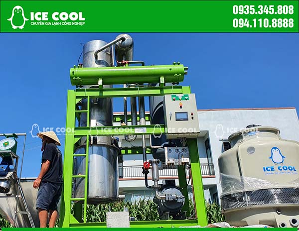 Pictures of industrial ice machines that Green Tech installed for customers' homes