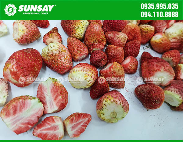 Freeze-dried strawberries retain their nutritional value