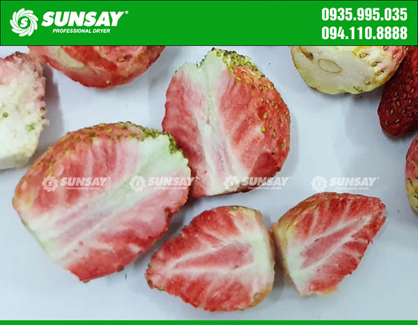 Simple process of drying strawberries at home