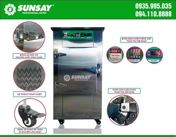 SUNSAY Refrigeration Dryer helps the drying process to be fast and hygienic
