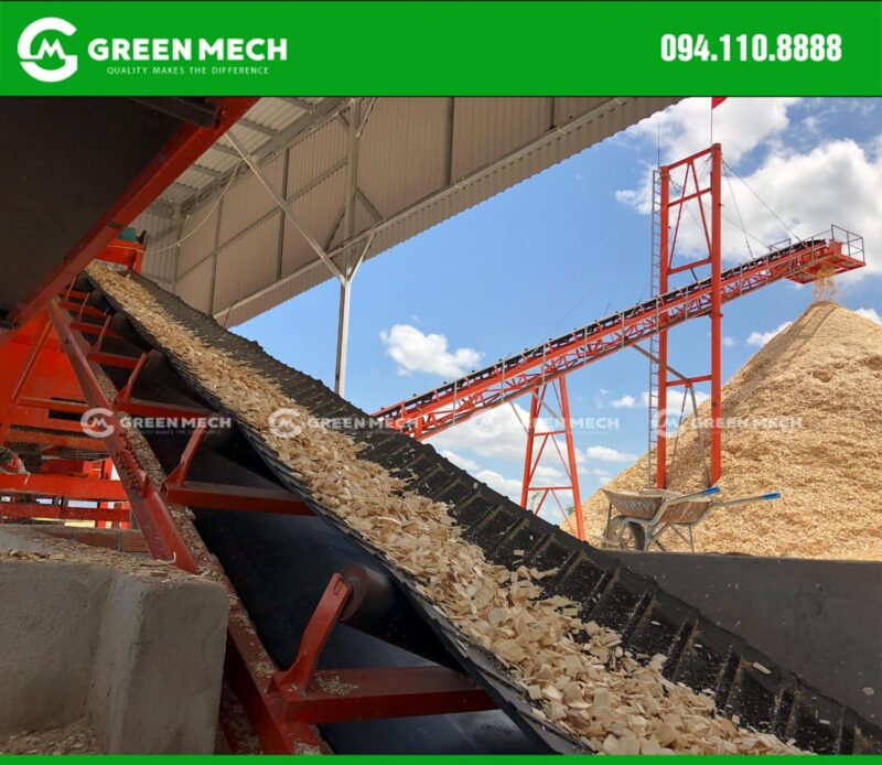 Export wood chips factory