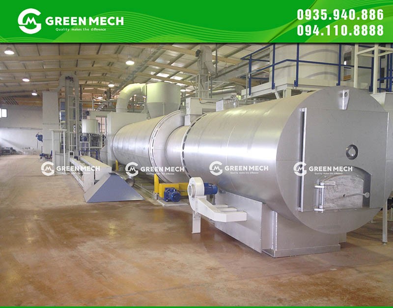Rotary drum drying system sawdust pellet mill for export 4 tons