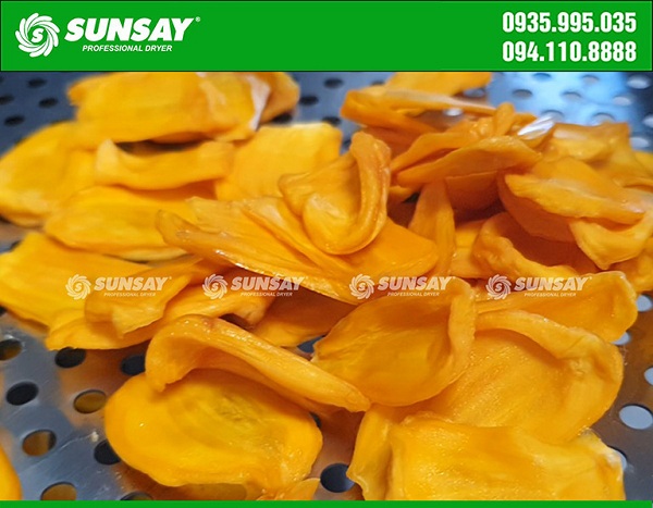 Image of delicious dried jackfruit with a sublimation dryer