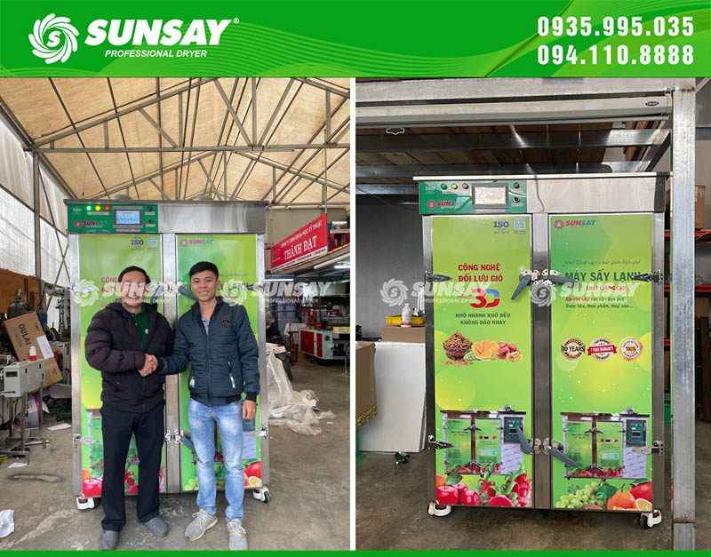 Customers are very satisfied with the cold dryer and the dried product