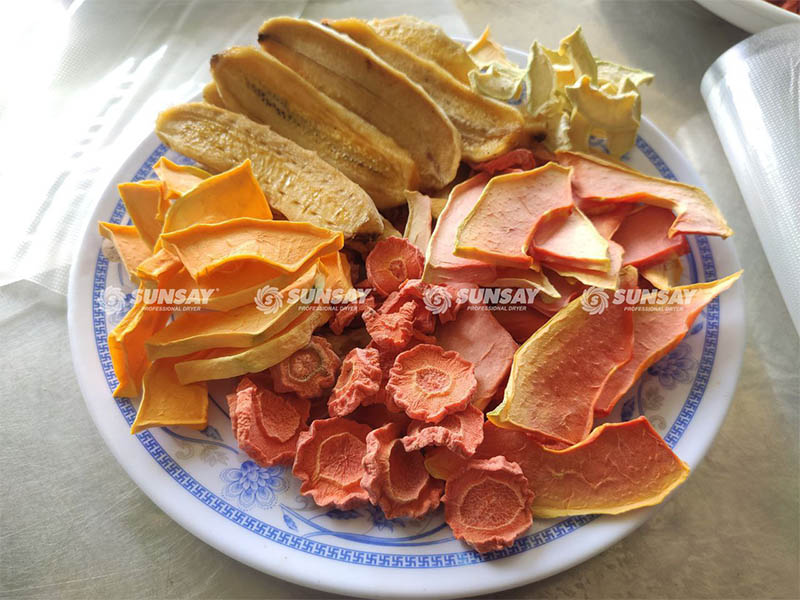 Drying a variety of ingredients