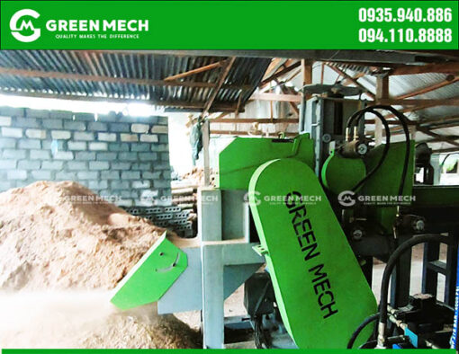 GREEN MECH wood crusher trial run in Binh Dinh