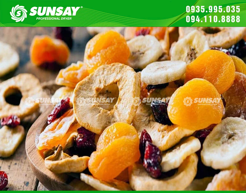 Long temperature range for drying a variety of raw materials, dried fruits have more economic value than fresh goods.