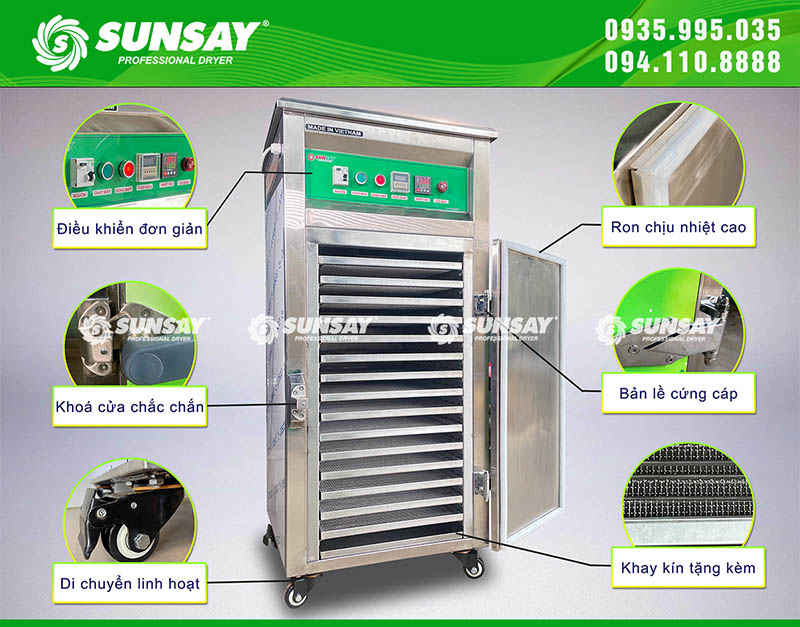 Outstanding features of SUNSAY food dryer