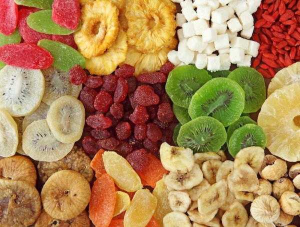 Dried fruits are popular during Tet such as mango, pineapple, cherry, kiwi.