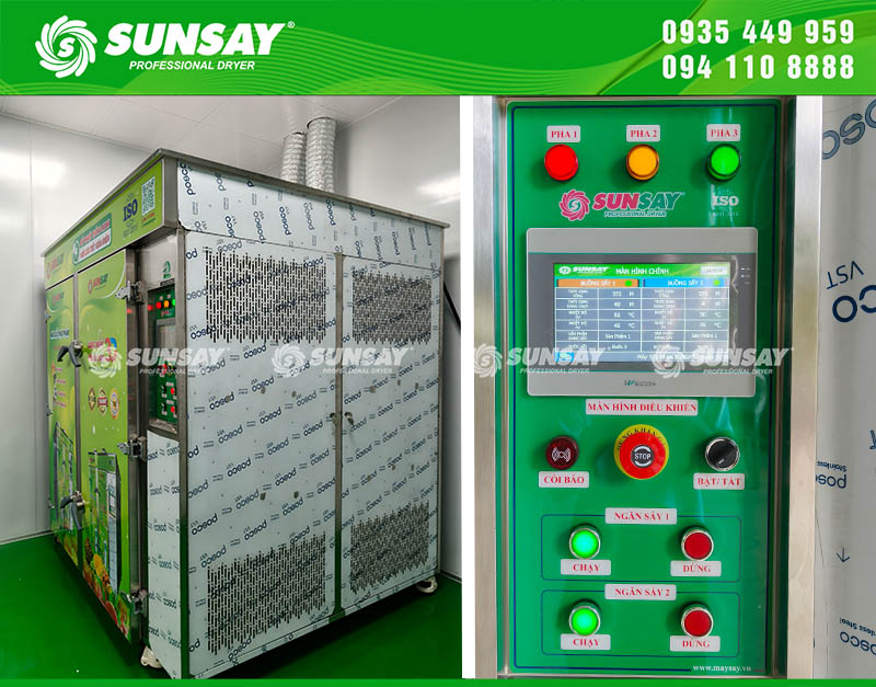 Easy-to-use machine control panel with HMI control screen for easy operation and monitoring of machine operation