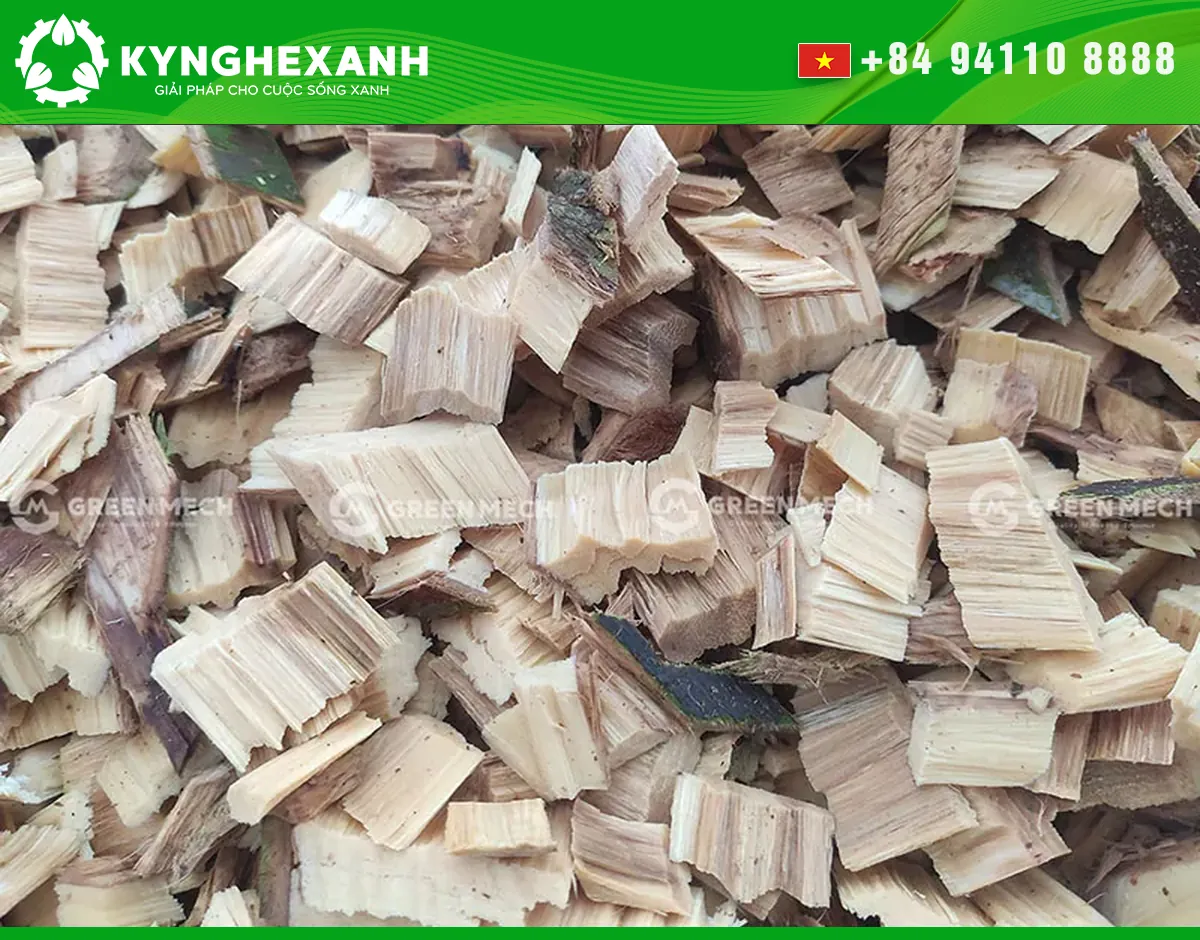 Finished wood chips