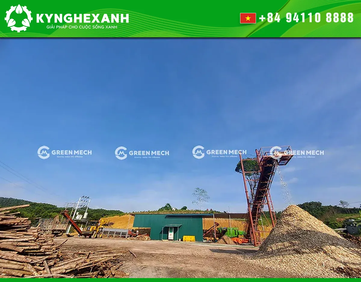 Wood-chip processing operation