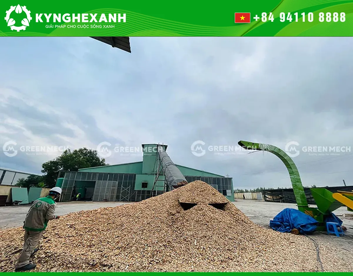 Wood-chip production site