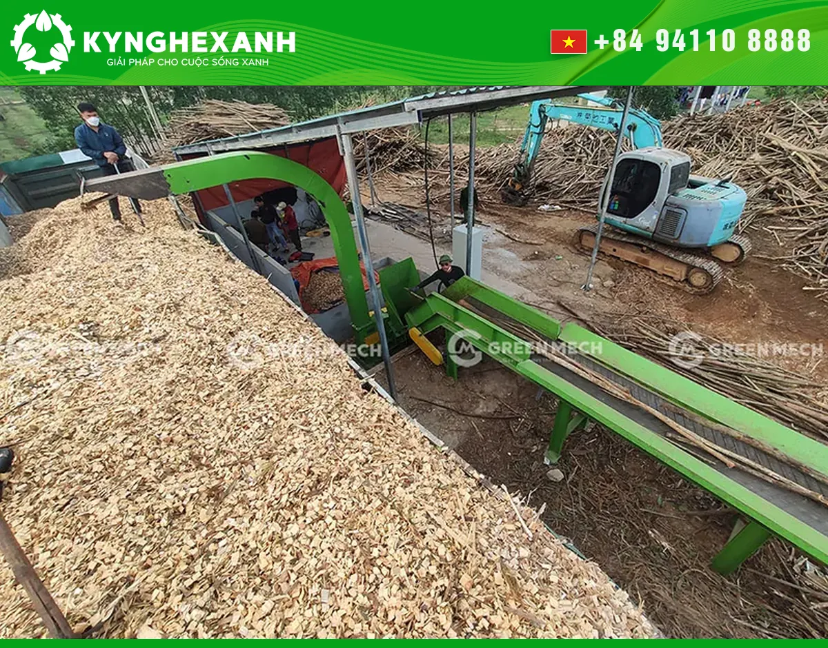 GREEN MECH wood-chipper production line